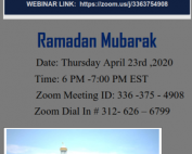 Ramadan Mubarak Webinar